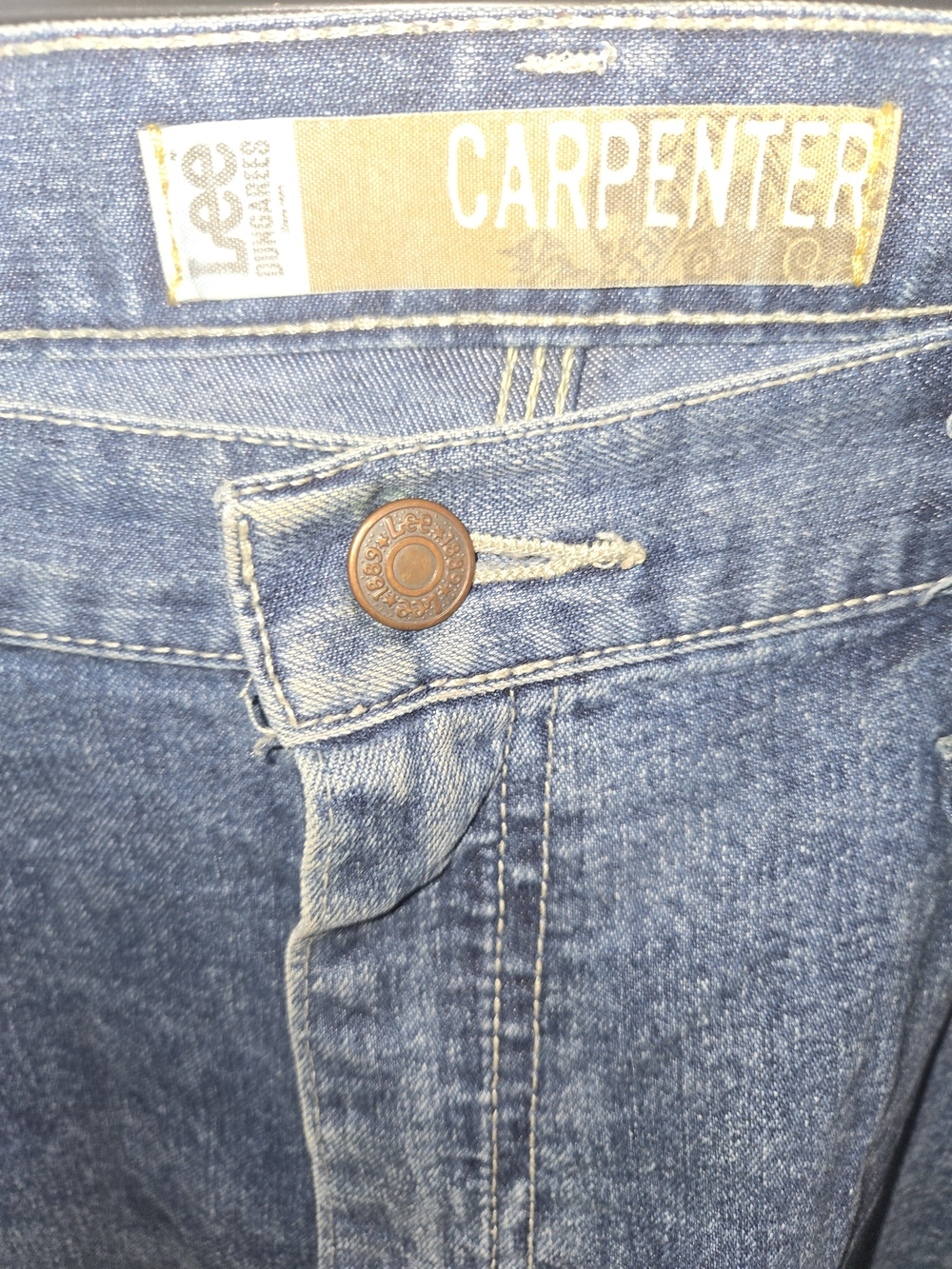 Lee Men's 38w X 30 L Blue Denim Jeans - Picture 3 of 8